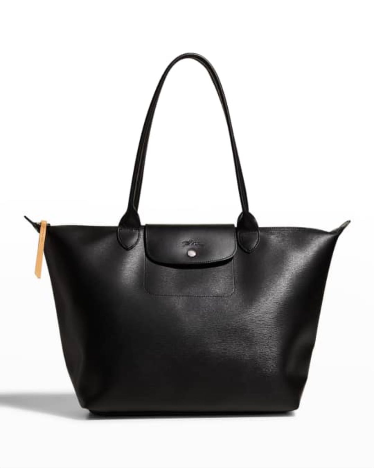 Longchamps city leather large bag