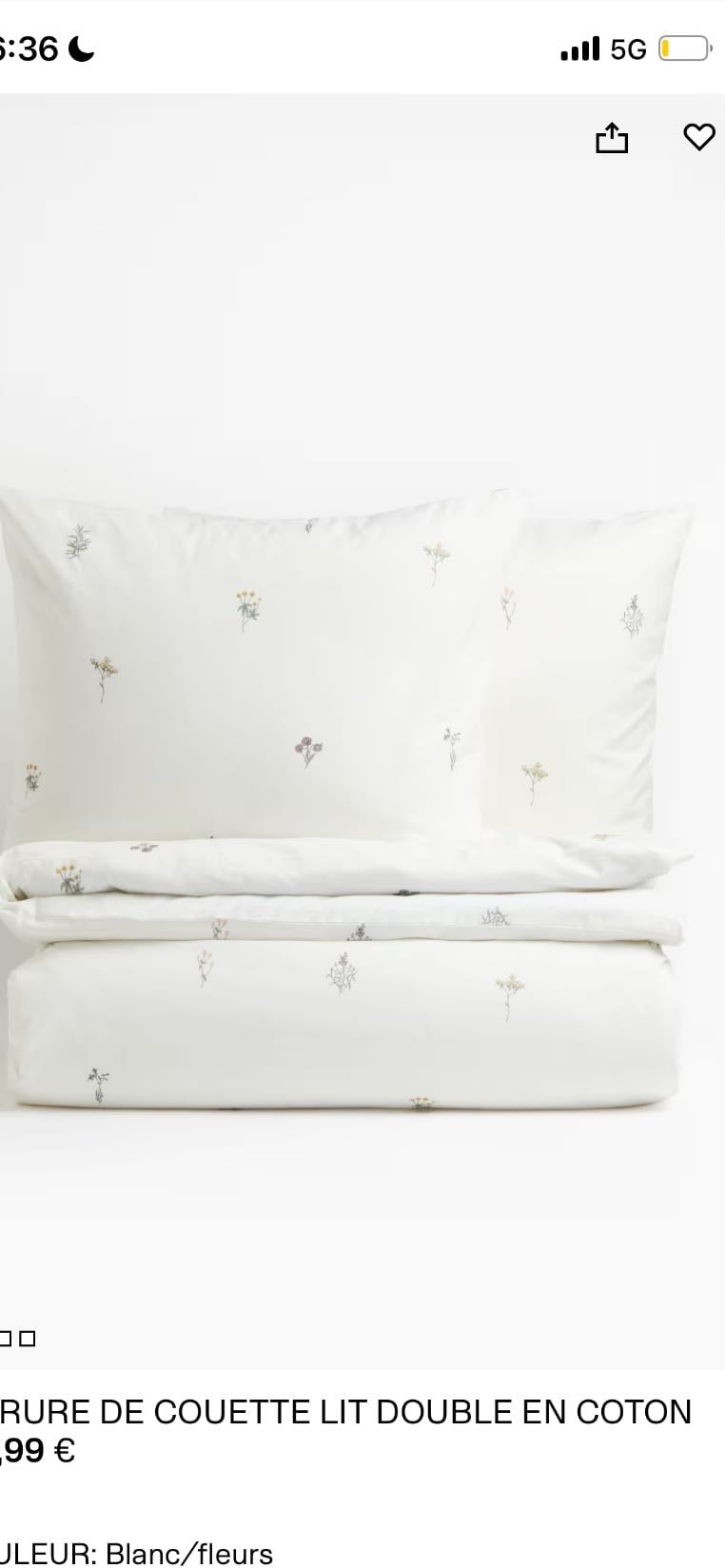 Parure de couette double motifs