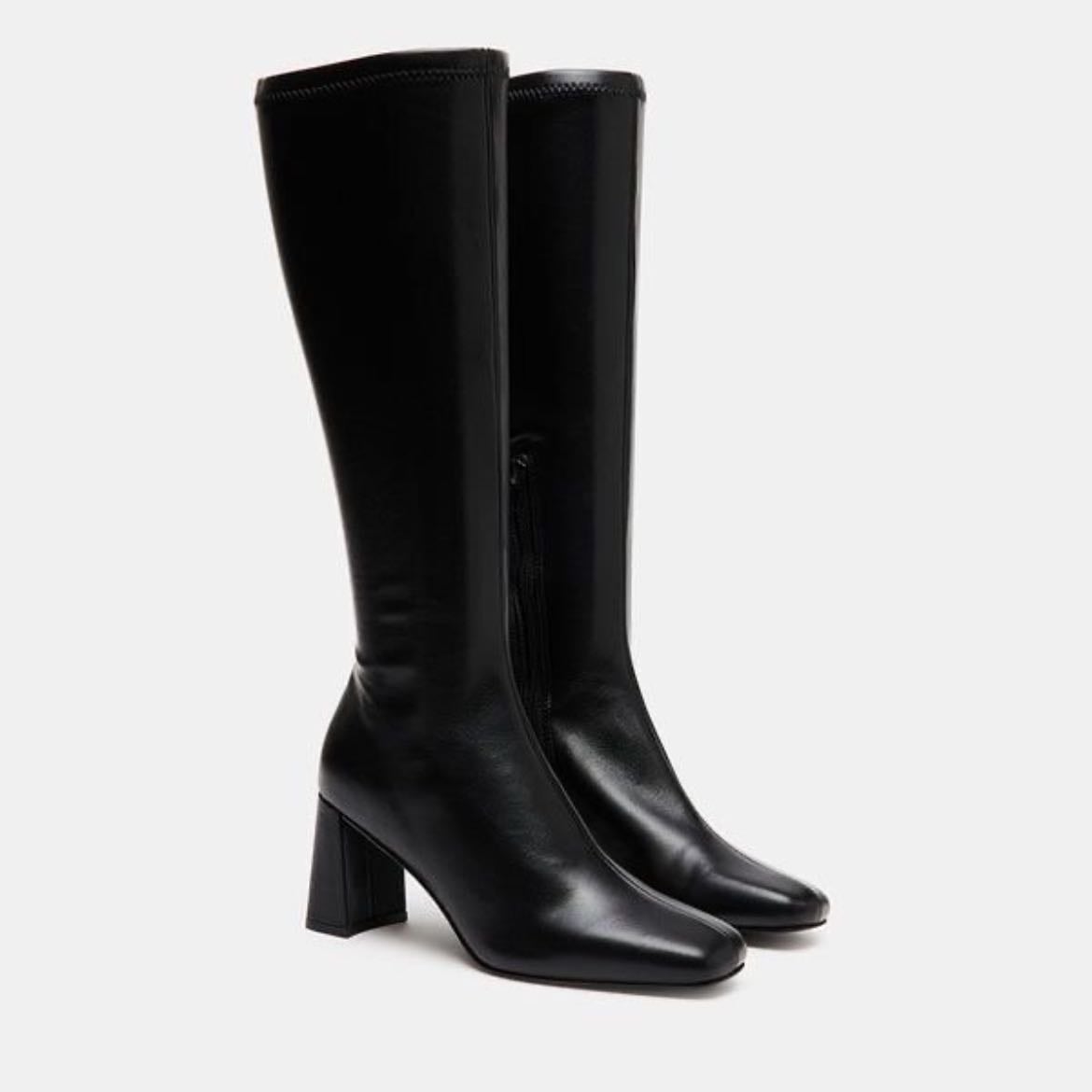 Knee-High Block Heel Boot