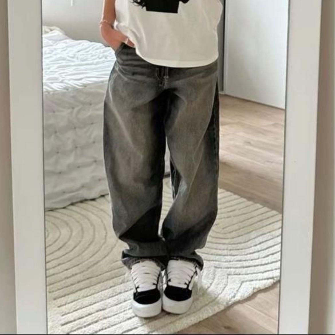 jeans grises