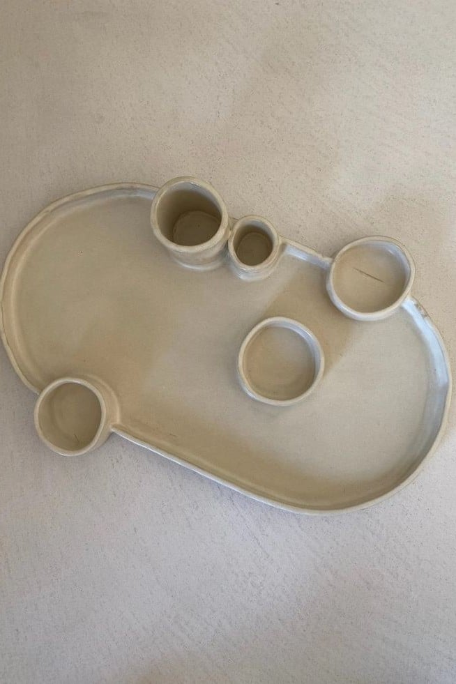 tabla con dips - arcilla horneada