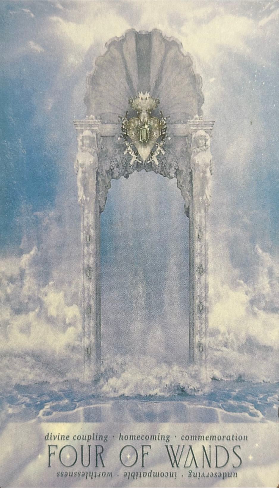 4. four of wands - 4. cuatro de bastos
