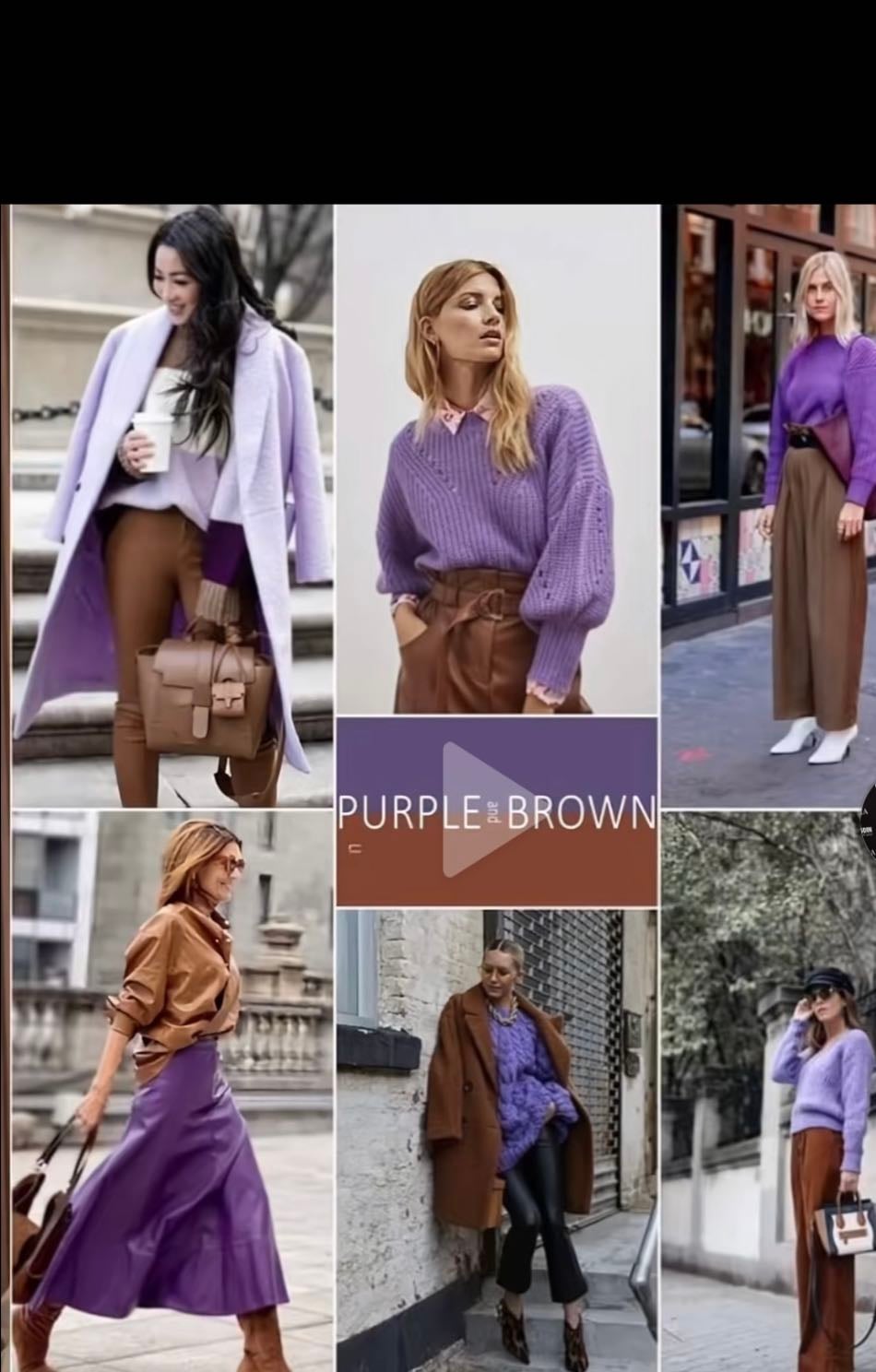 Café y morado