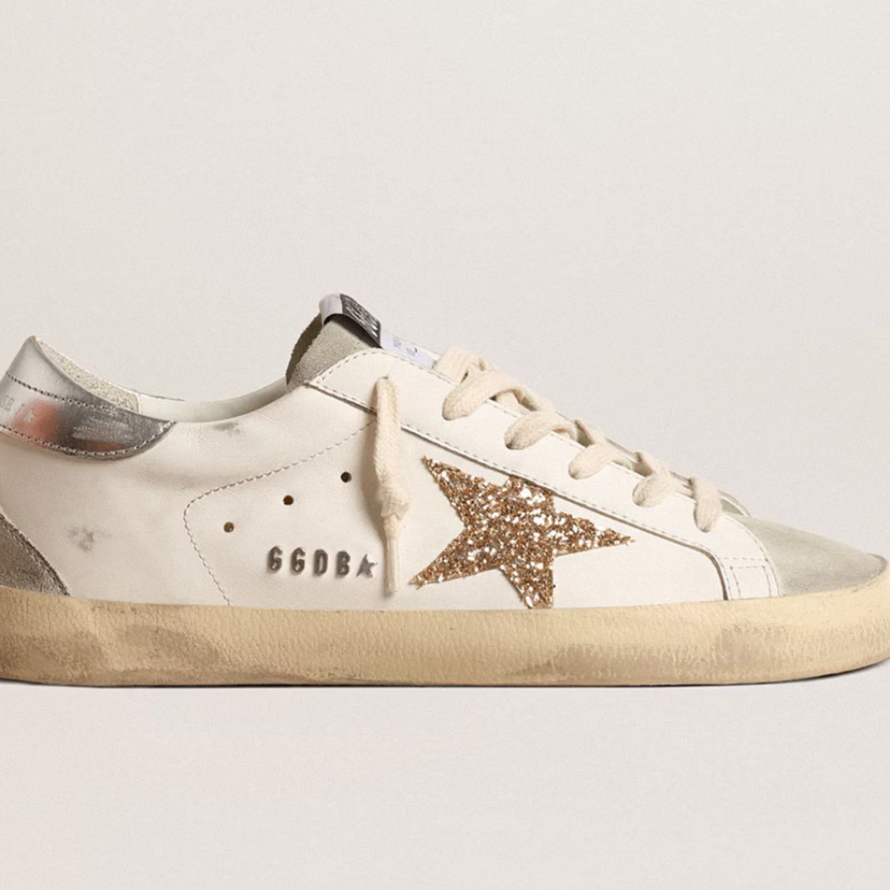 Super-Star with gold glitter