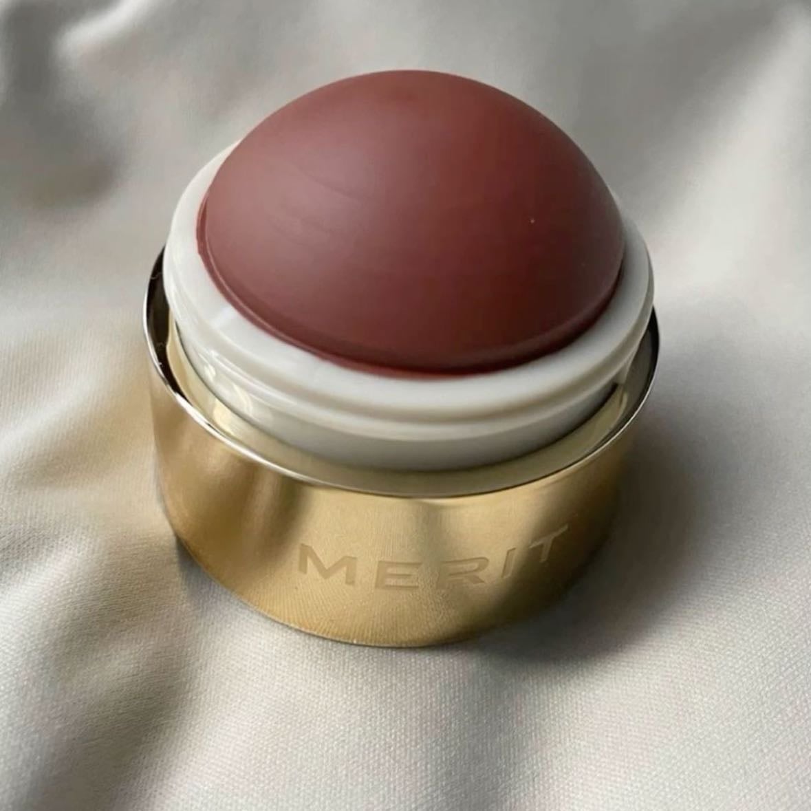 merit balm cream blush - $30 merit, postmodern - deep pink brown