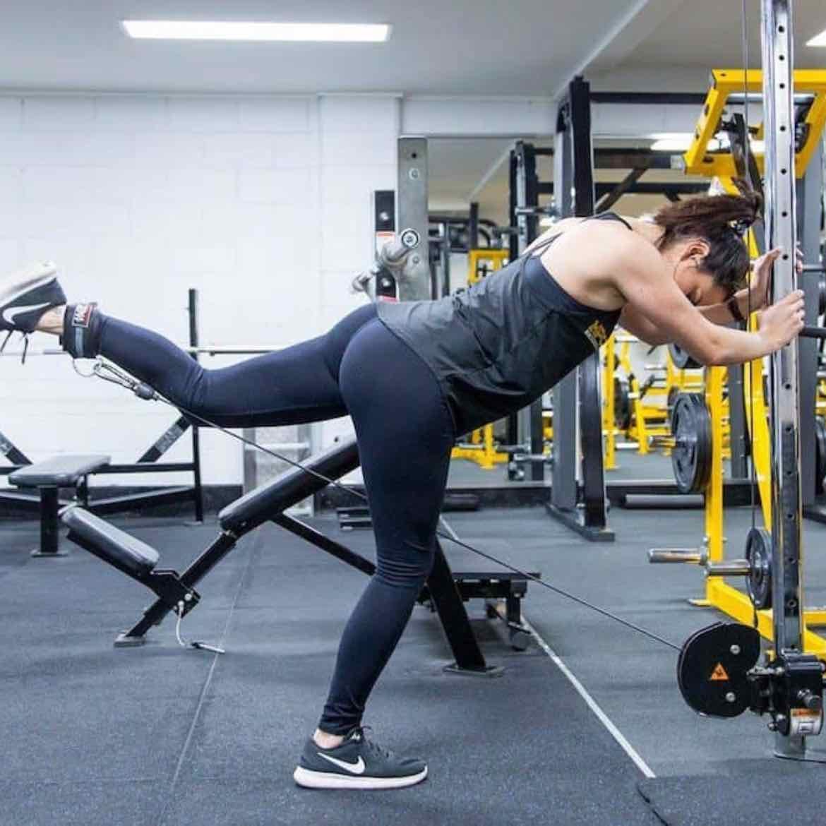 Cable glute kickback