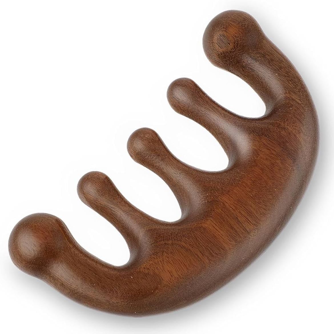 Wooden massage comb