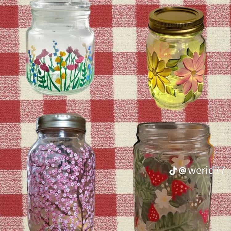 paint on old jars