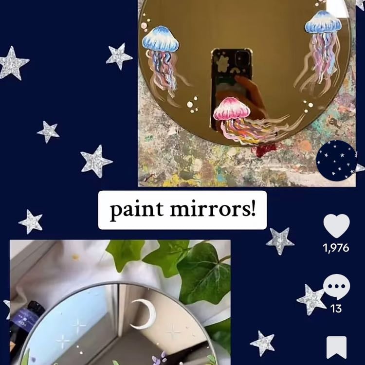 paint mirrors