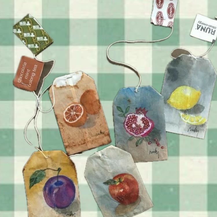 paint tea bags