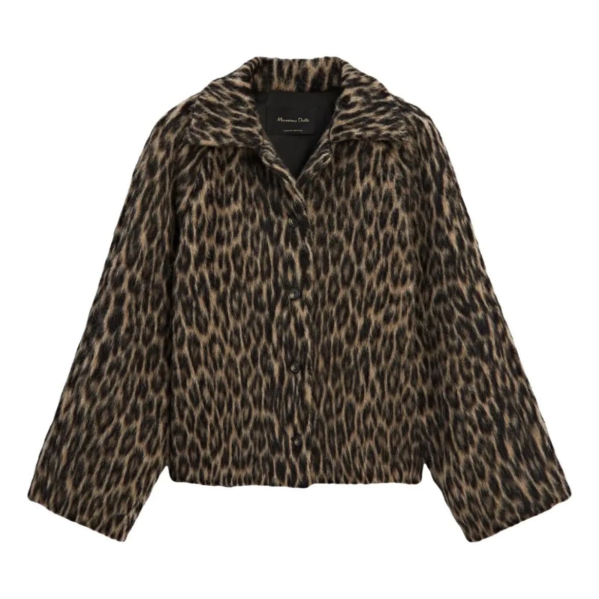 chaqueta leopardo massimo dutti
