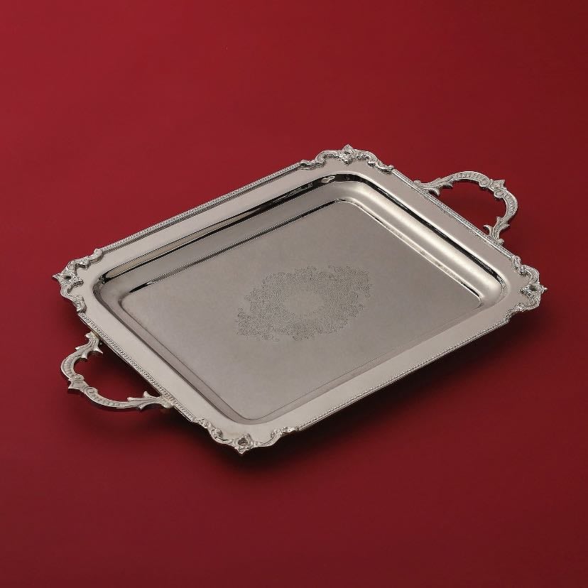 Thrifted silver tray