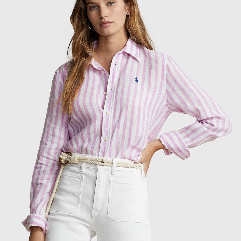 Polo striped linen shirt