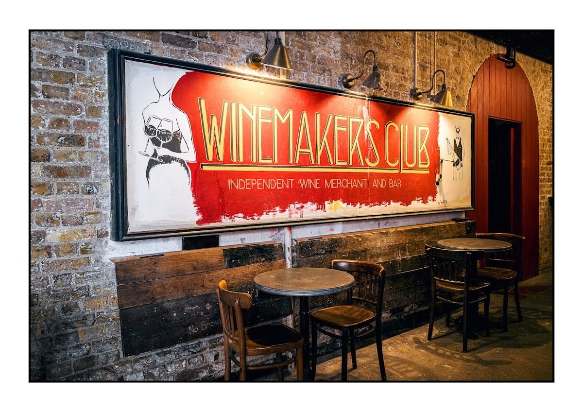 The Winemakers Club - snacks look insane, cool interior, farringdon