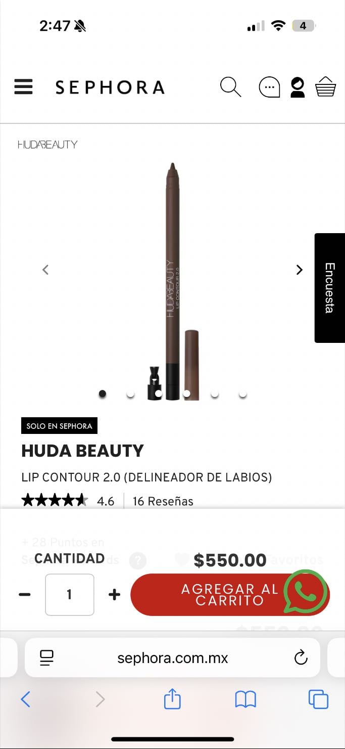 Lip liner Huda Beauty - Rich brown