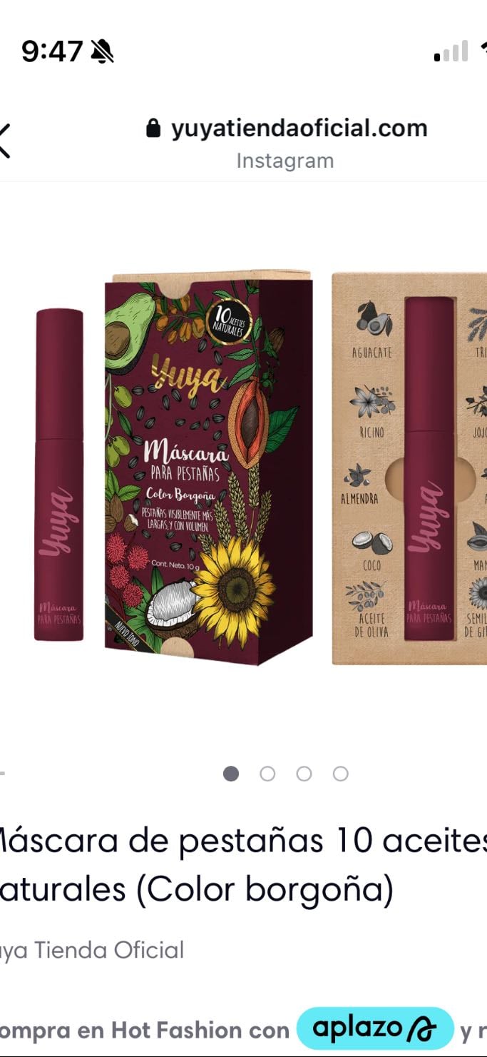 Máscara de pestañas “Burgundy” Yuya