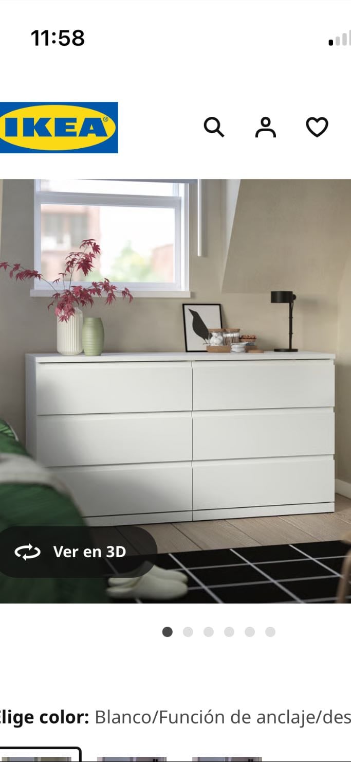 C贸moda de 6 cajones IKEA - 5k