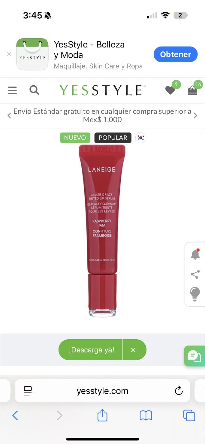 Lip Oil Laneige