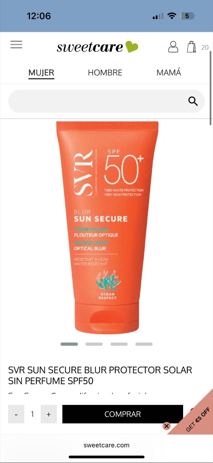 Bloqueador solar svr