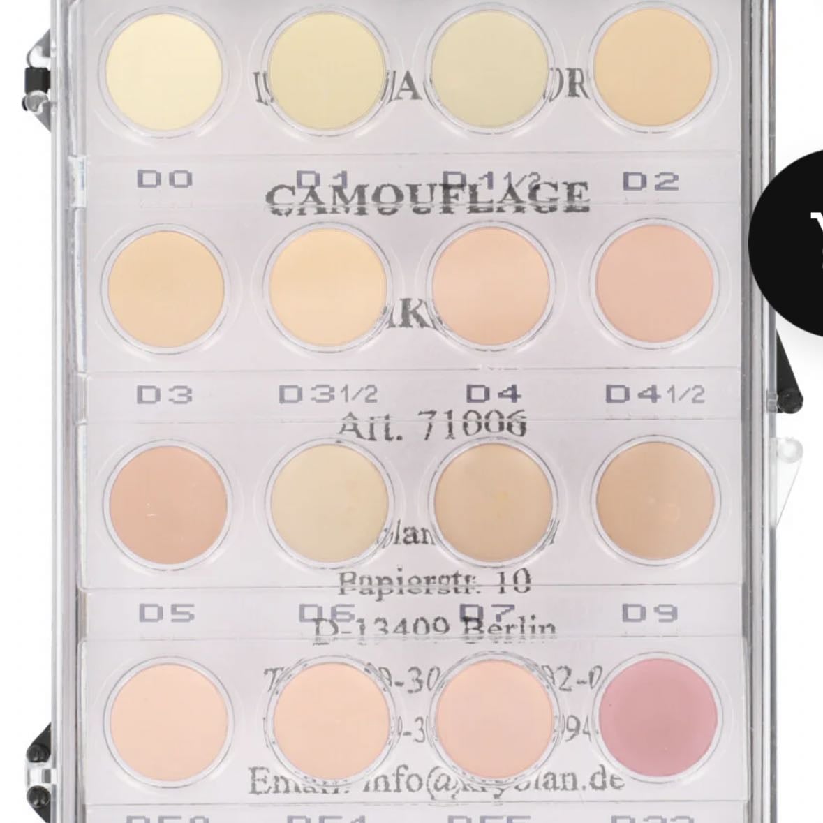 Paleta de correctores: Kryolan