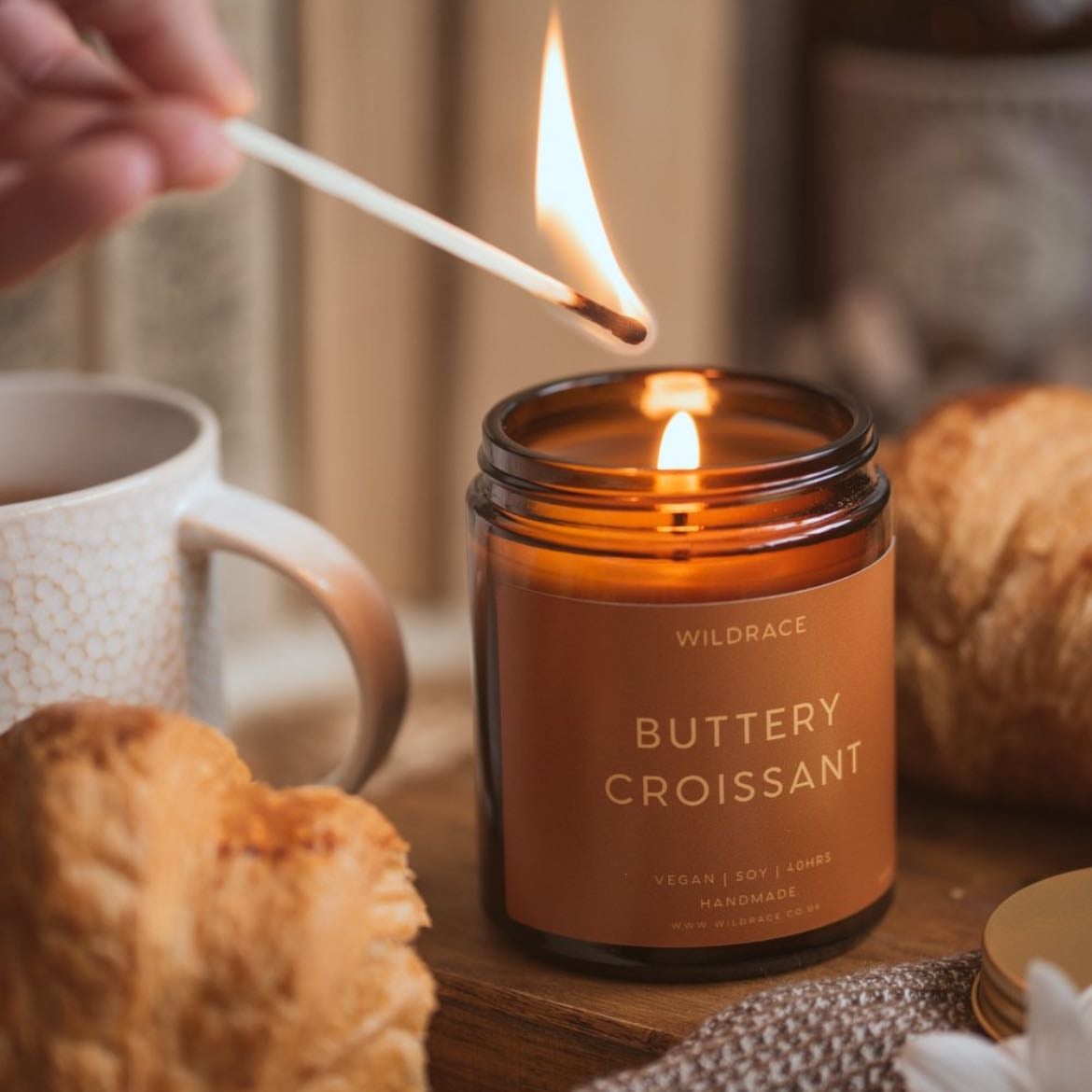 wildrace buttery croissant candle - £17.95 GBP