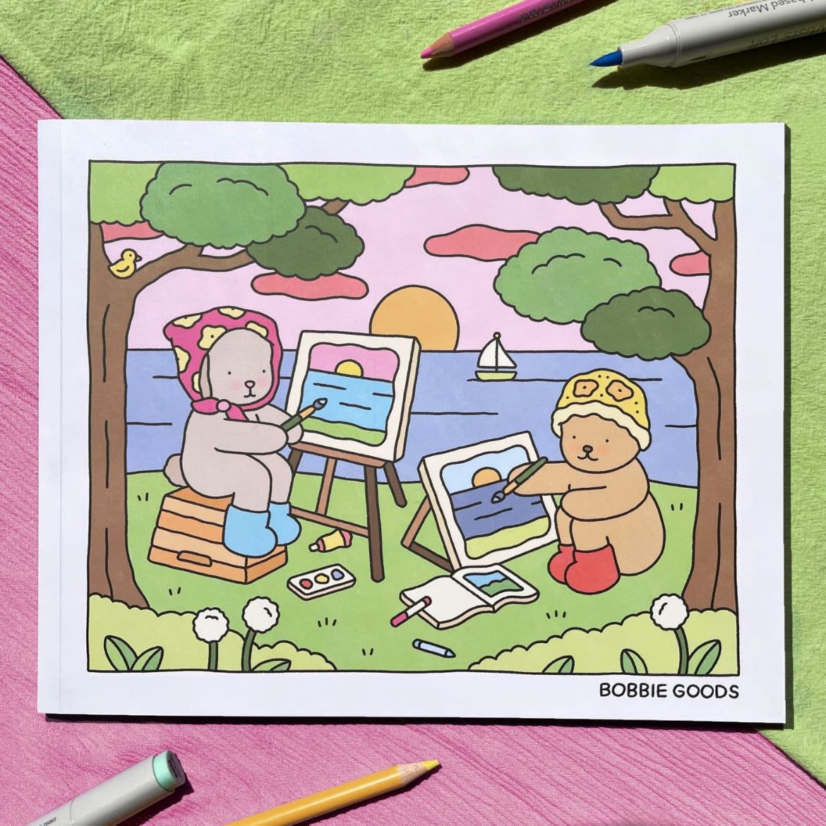 bobbie goods colouring books - $22 USD