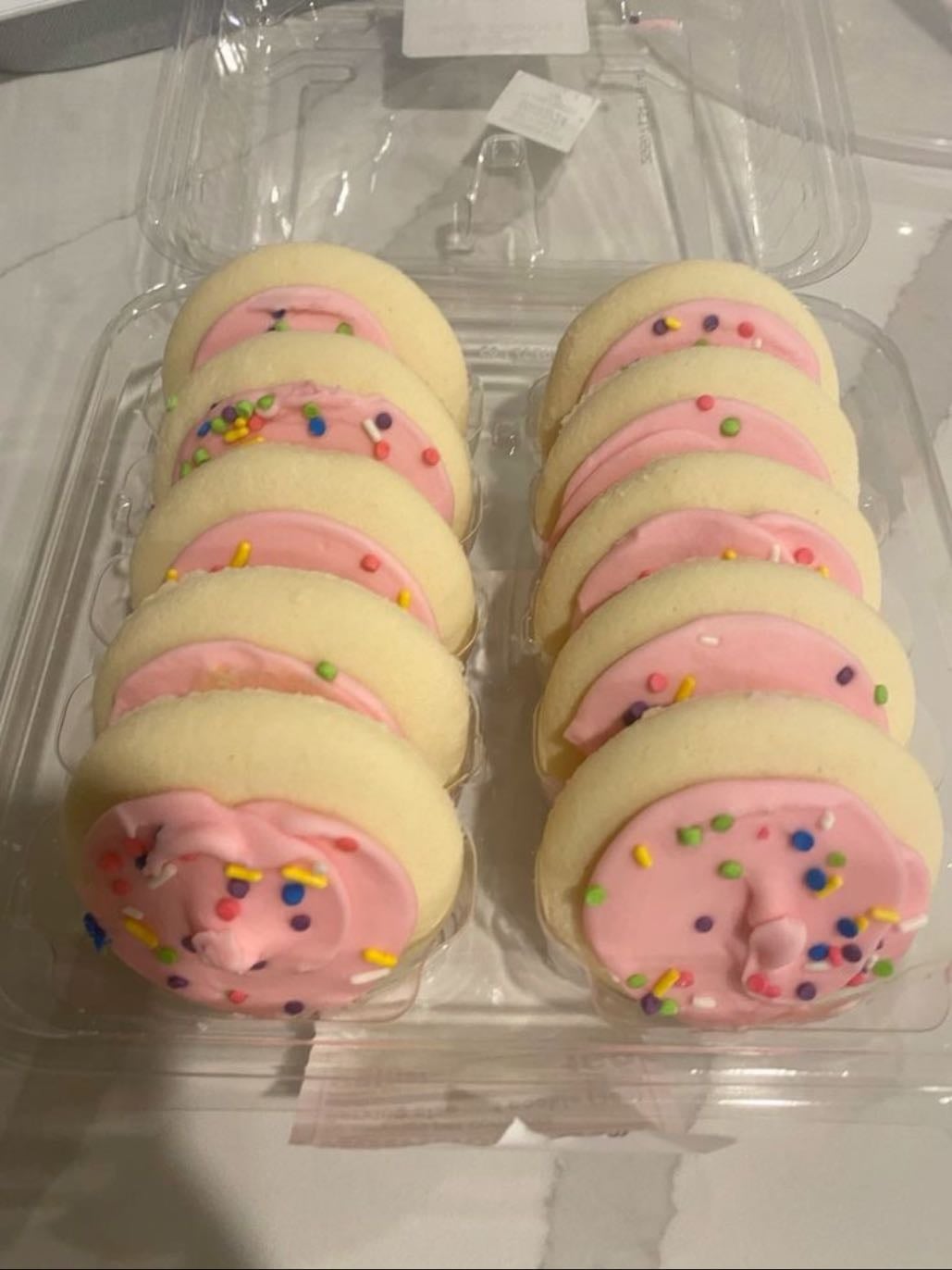 frosted fluffy cookies