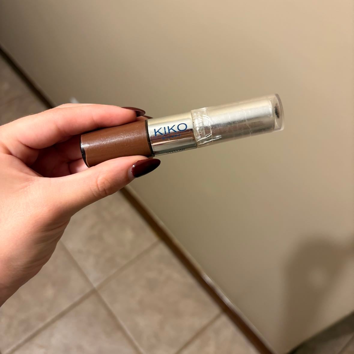 batom duo marrom - kiko milano