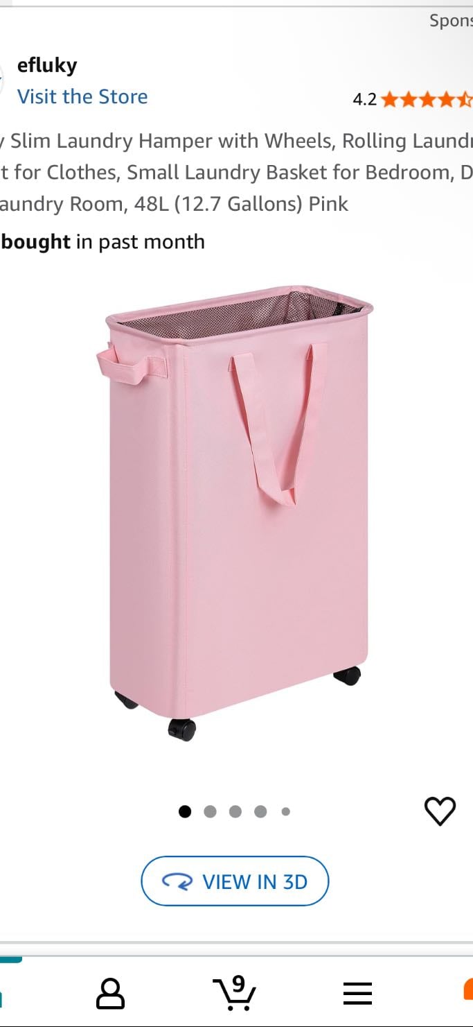 new laundry basket - this rlly isn’t necessary i just think it’s cuter