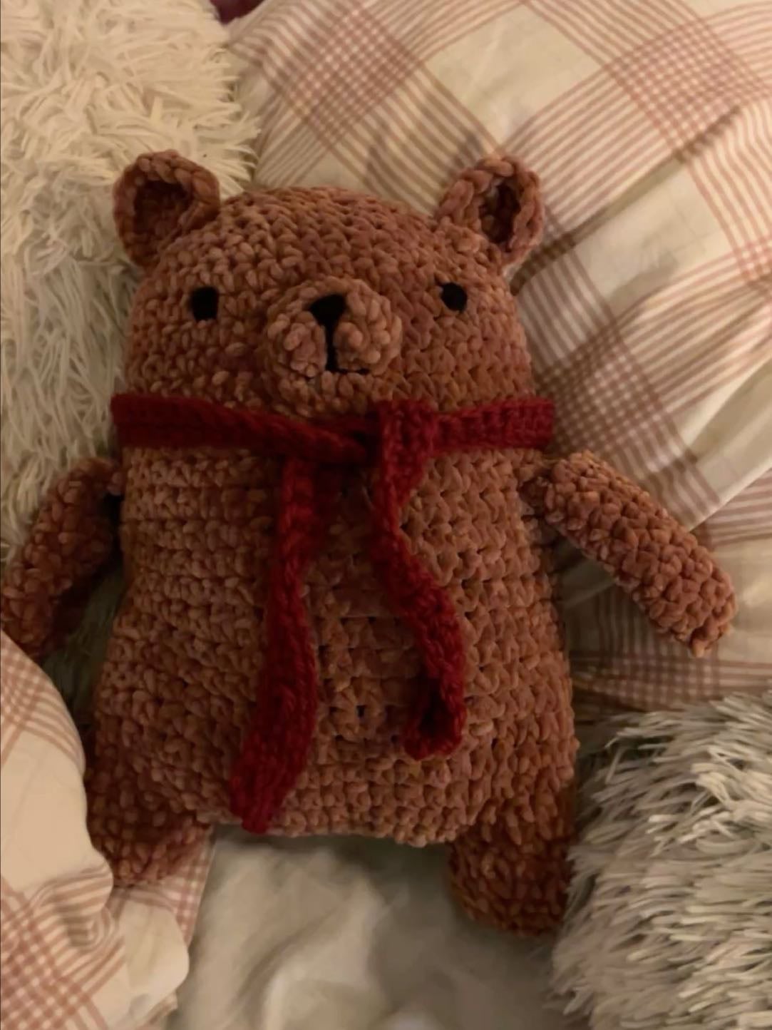 Bear red scarf