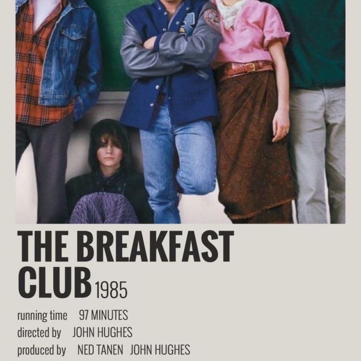 #37 The breakfast club - “El Club de los 5” es una película icónica por su retrato auténtico de la adolescencia, la amistad inesperada y la ruptura de estereotipos.