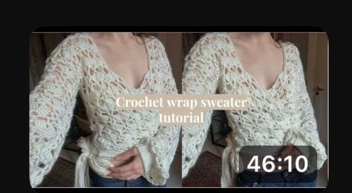 Wrap sweater