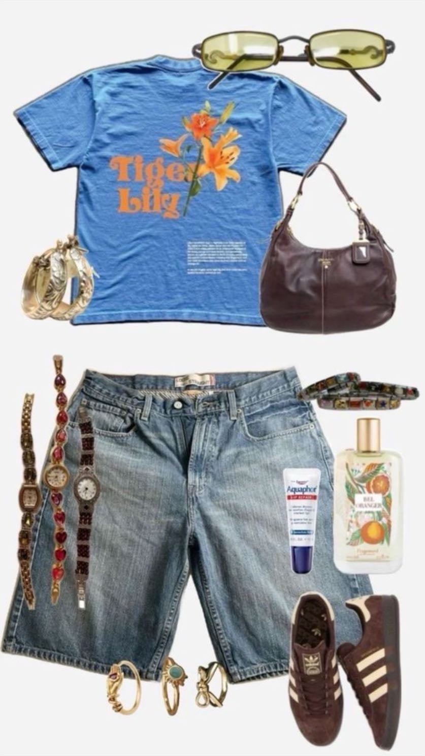 blue w jorts