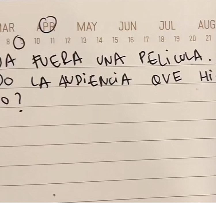 Día 20. Si mi vida fuera una película.