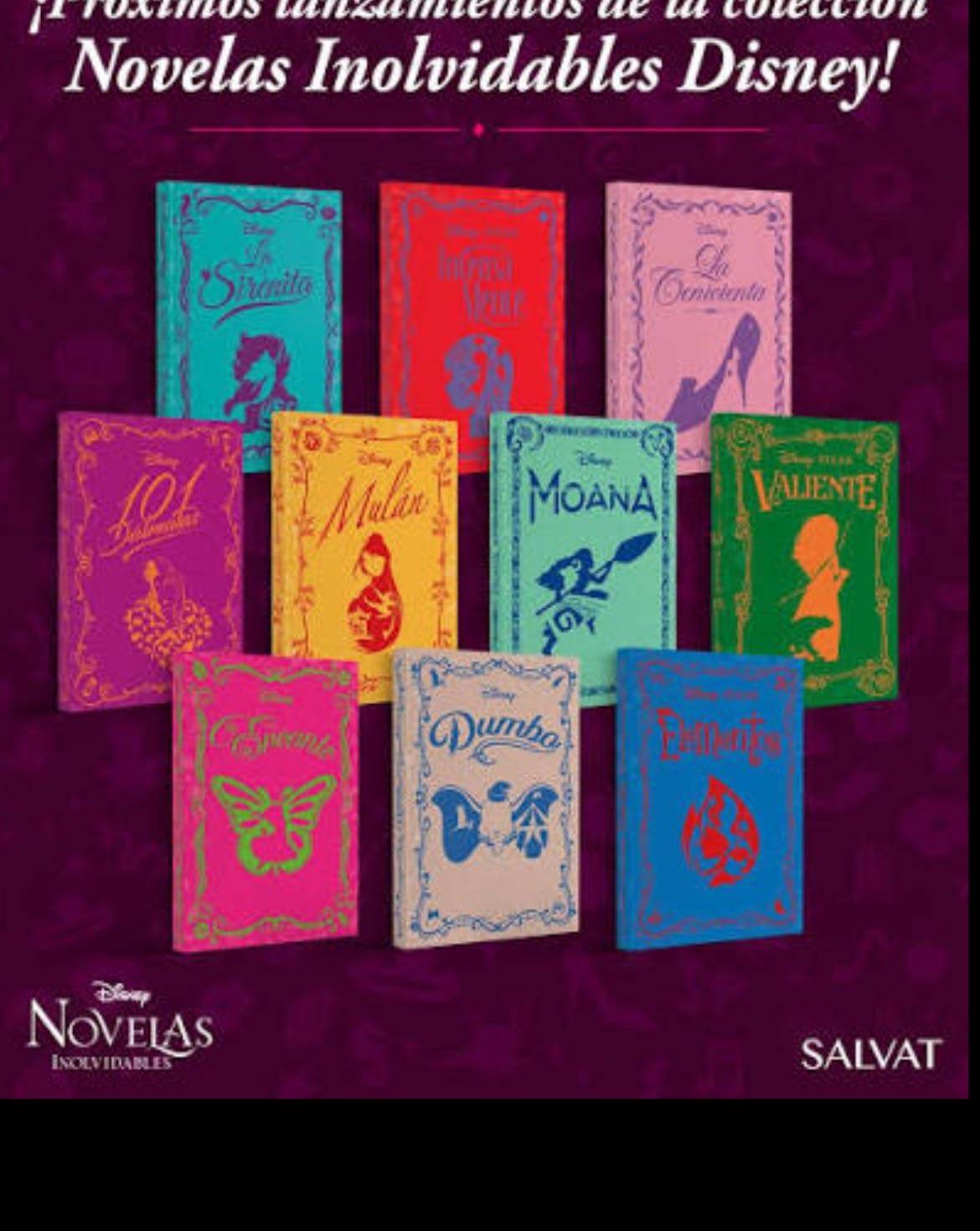 Novelas Inolvidables (Disney) - La Bella y La bestia (1), Cenicienta (8), Enredados (16), La Bella Durmiente (34)