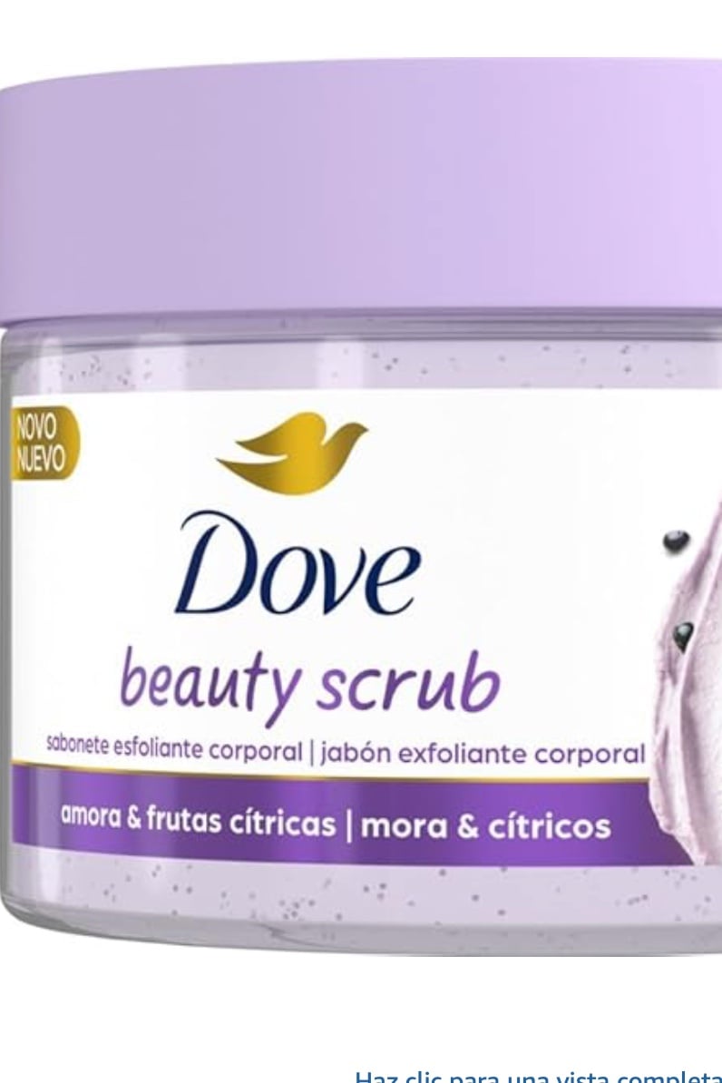 DOVE Beauty Scrub - Jab贸n Exfoliante Corporal Mora y C铆tricos, 280 g