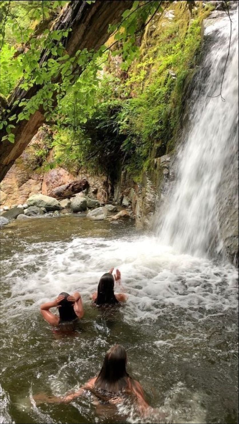 Bañarme en una cascada