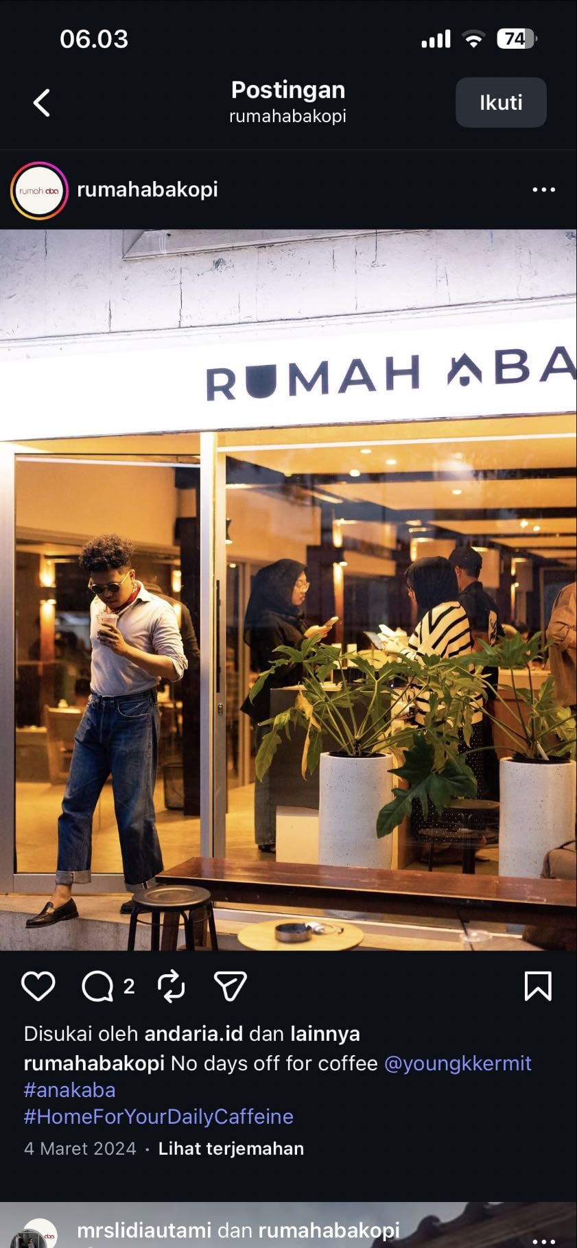 Rumah Aba Kopi - Sudirman