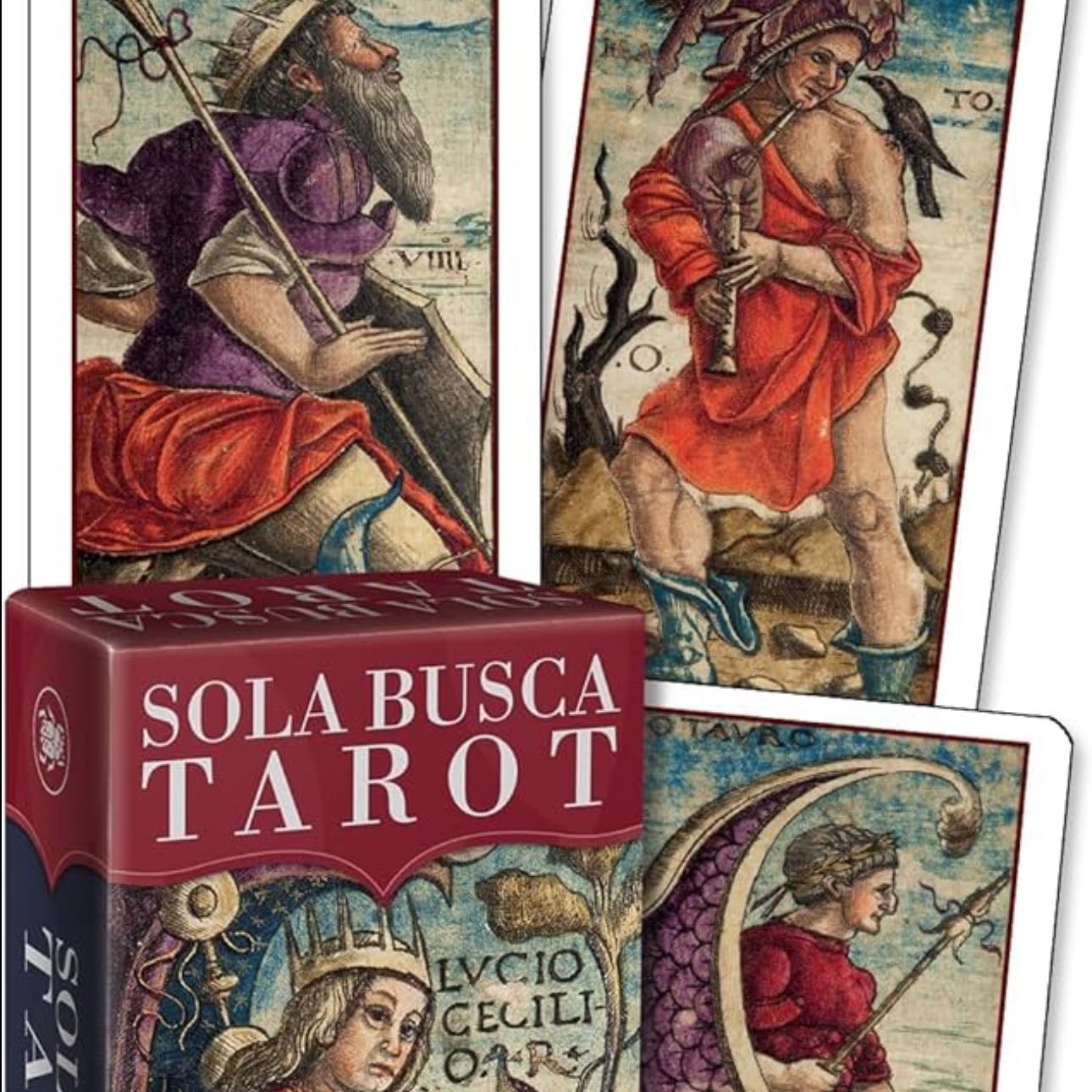 Sola-Busca Tarot - Criado no final do século XV, é um dos primeiros tarots a ter figuras em todas as cartas numeradas, inspirando o Rider-Waite | Created in the late 15th century, it was one of the first tarots to feature figures on all numbered cards, inspiring the Rider-Waite