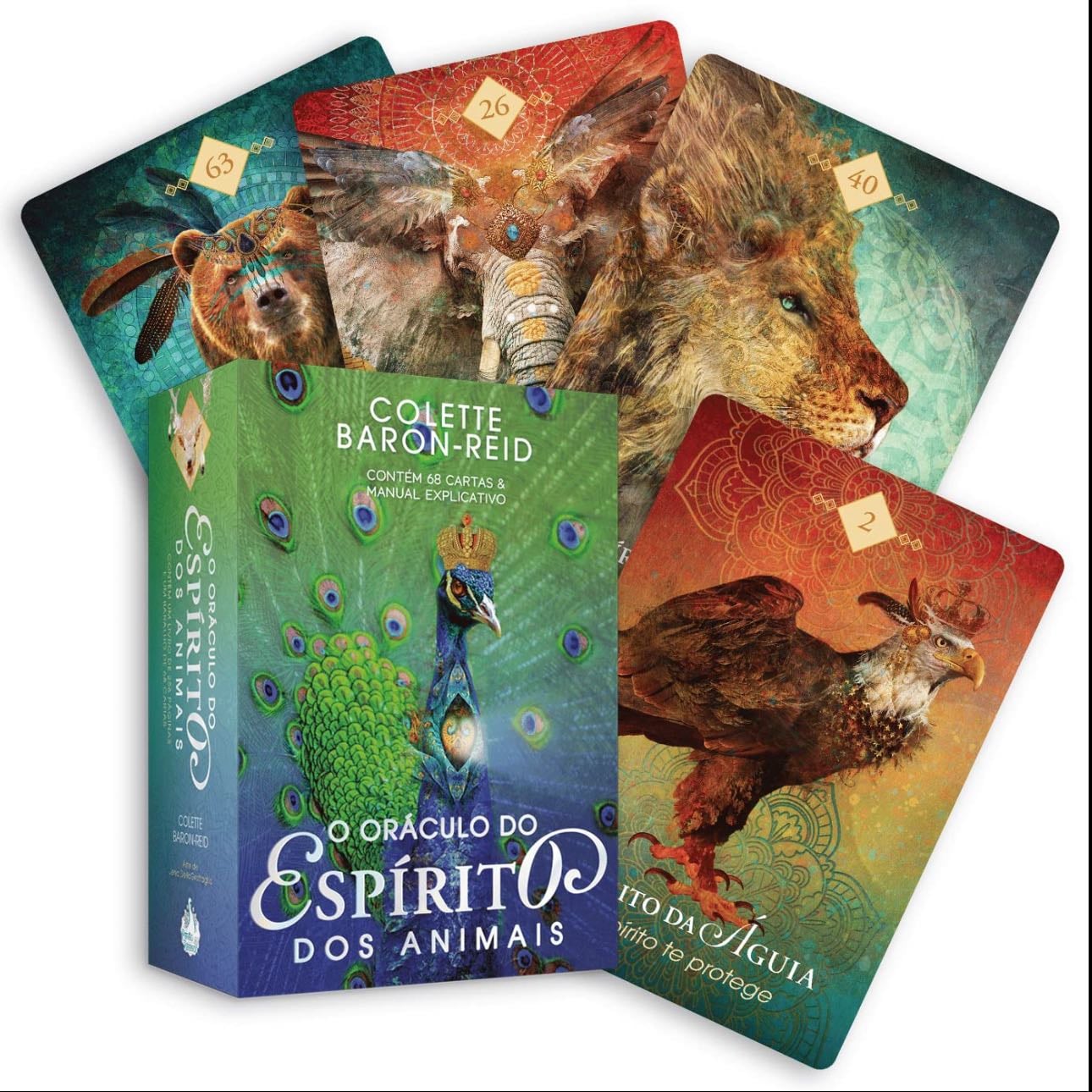 dos Animais de Poder | Animal Spirit Oracle - Usa a simbologia dos animais para oferecer mensagens de orientação e força. | Uses the symbolism of animals to offer messages of guidance and strength.