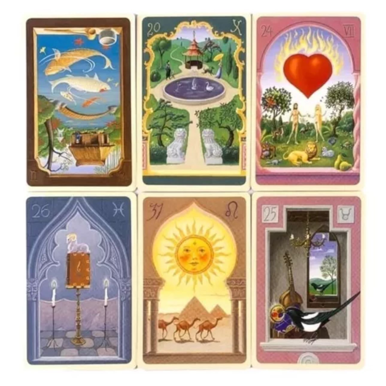 Baralho Cigano Místico - Uma versão moderna do Lenormand, com arte detalhada e uma abordagem mais esotérica | A modern version of Lenormand, with detailed artwork and a more esoteric approach.