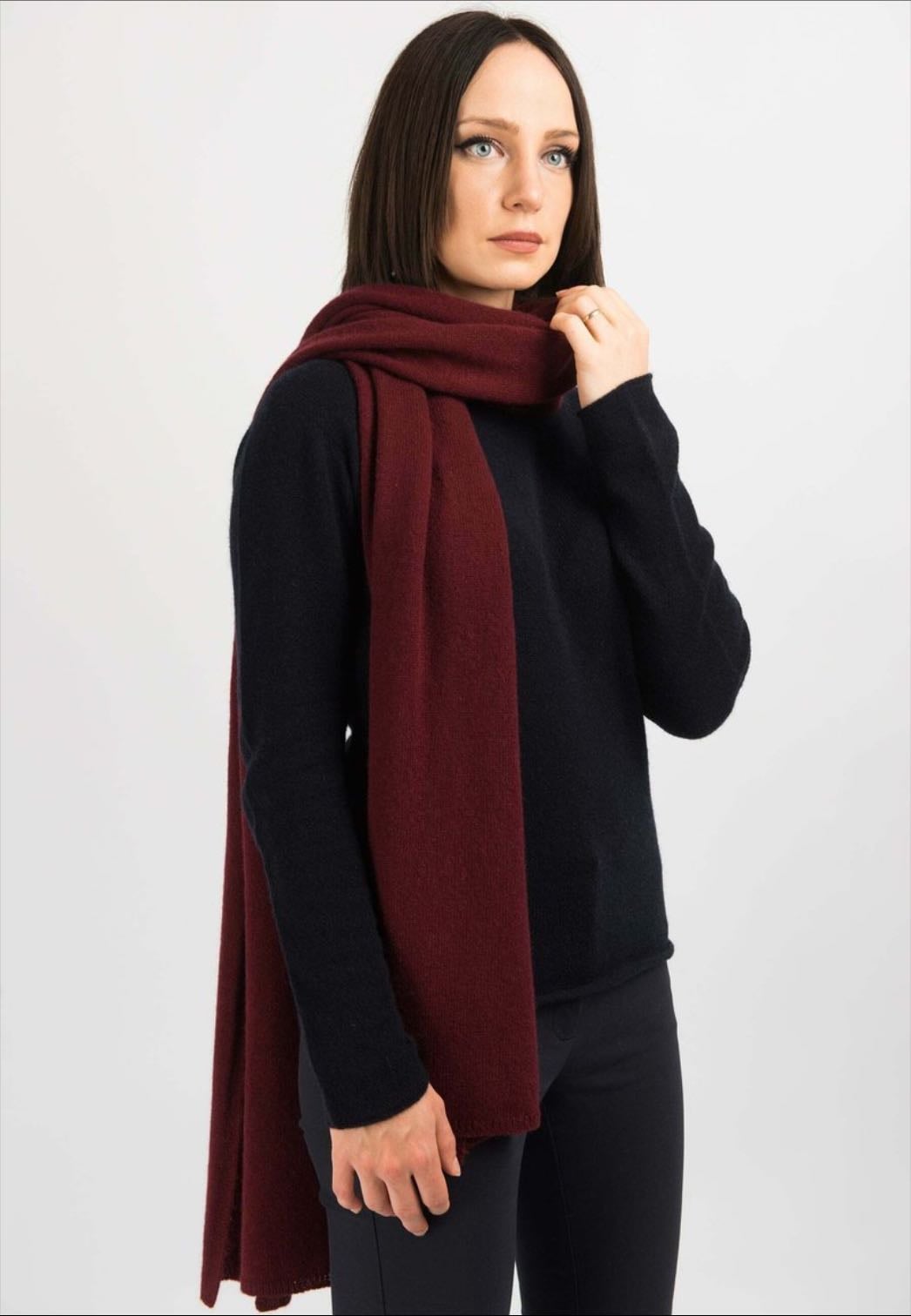 Écharpe bordeaux