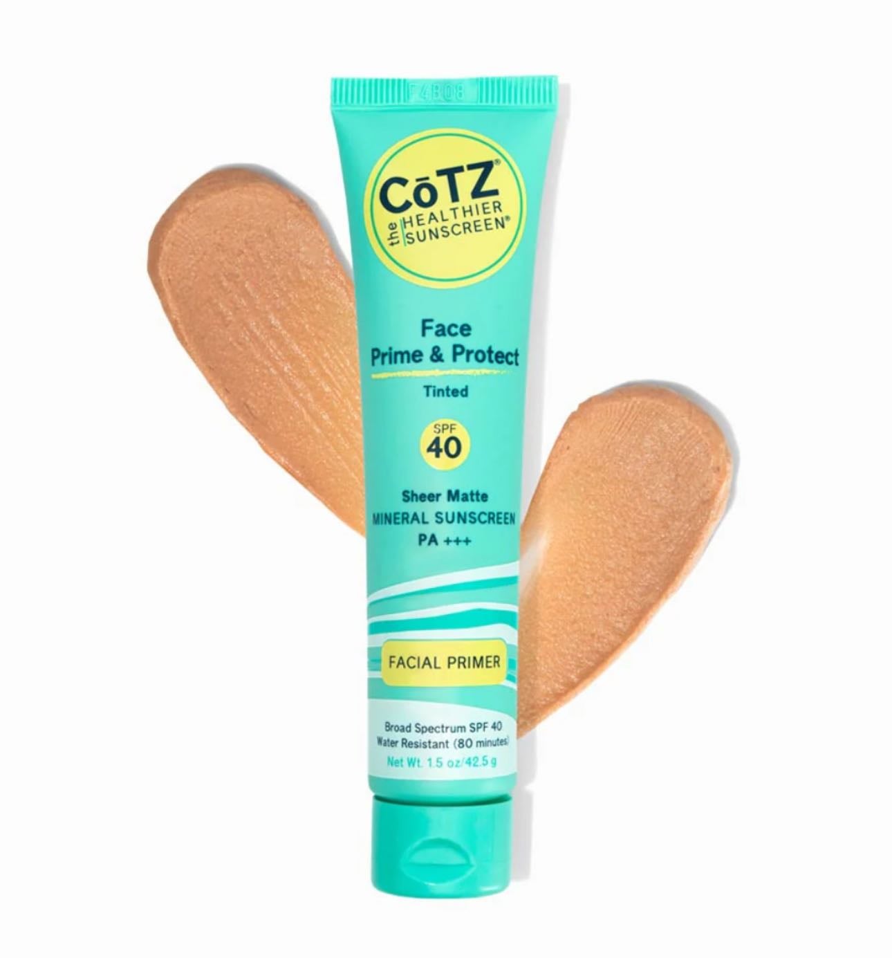 Cotz sunscreen - Mineral sunscreen, $30, no cast
