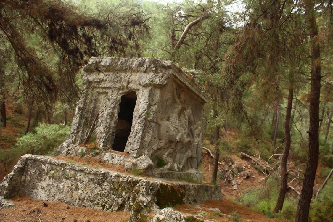 Sepulchre - a small room or monument, cut in rock or built of stone, in which a dead person is laid or buried