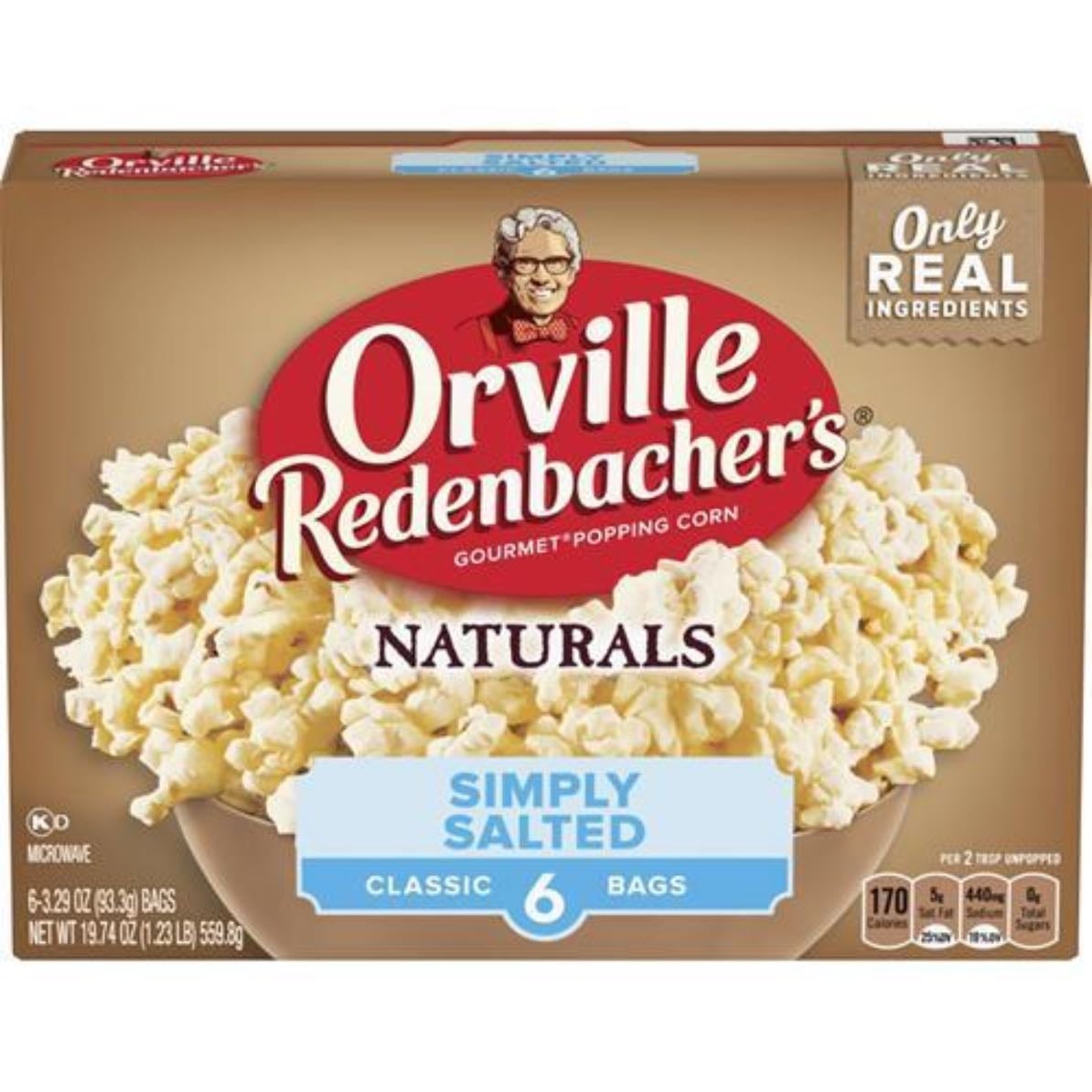 Orville Simply Salted popcorn
