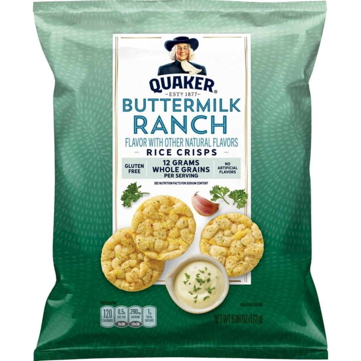 Quaker Buttermilk Ranch Popped Rice Chips