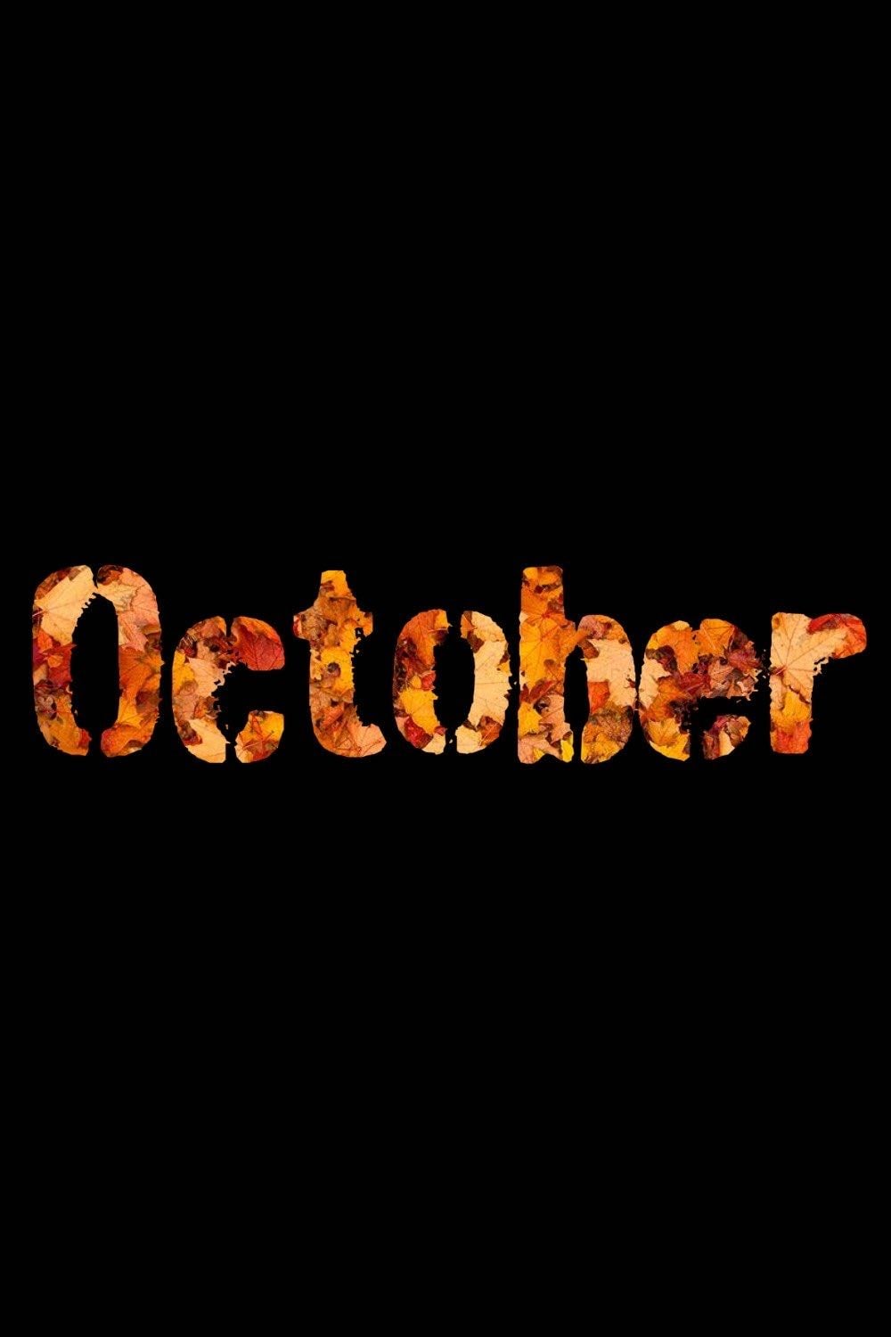 October - Got one week left of October rn