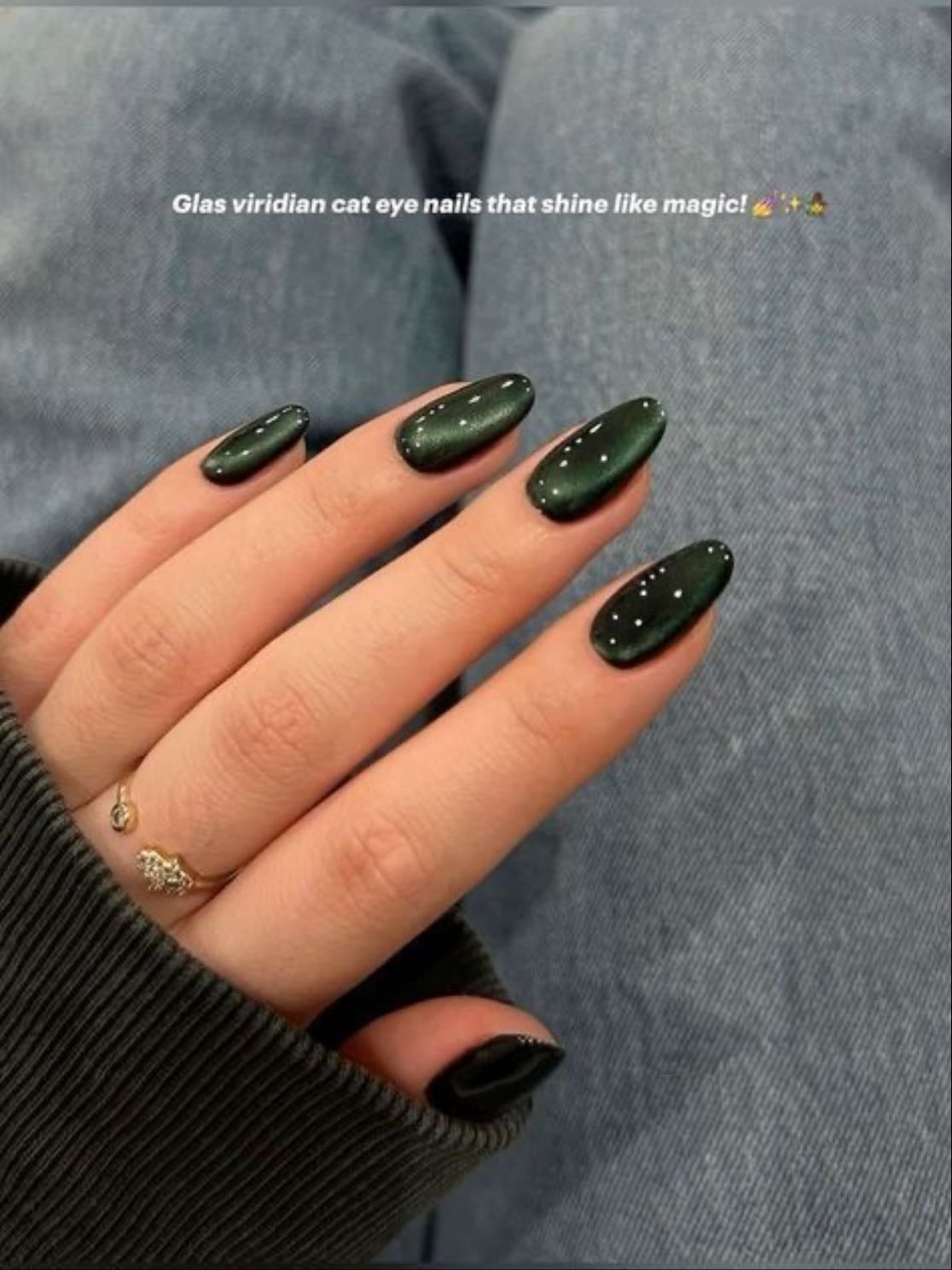 Green idea - green with black shimmer????lu