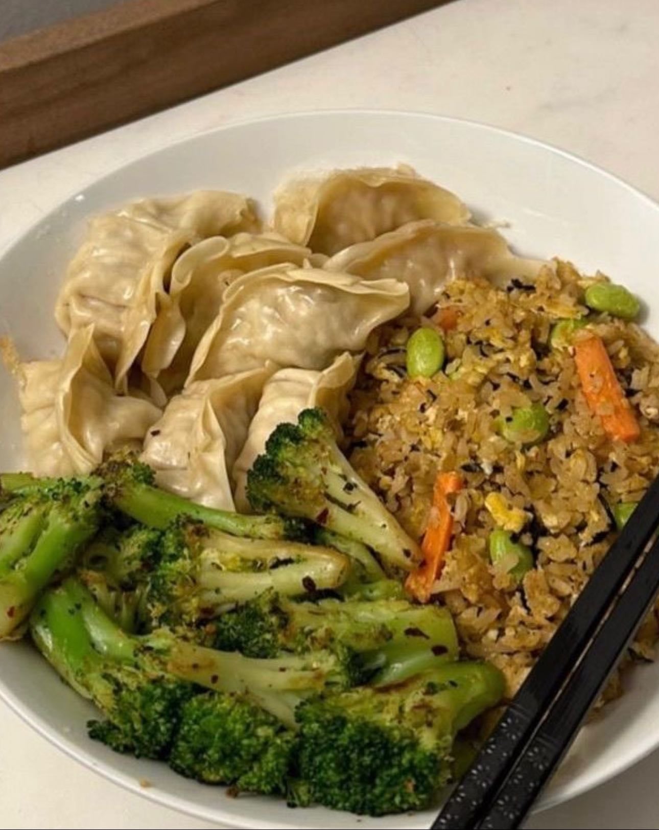 make a healthy light dinner - also grab water
