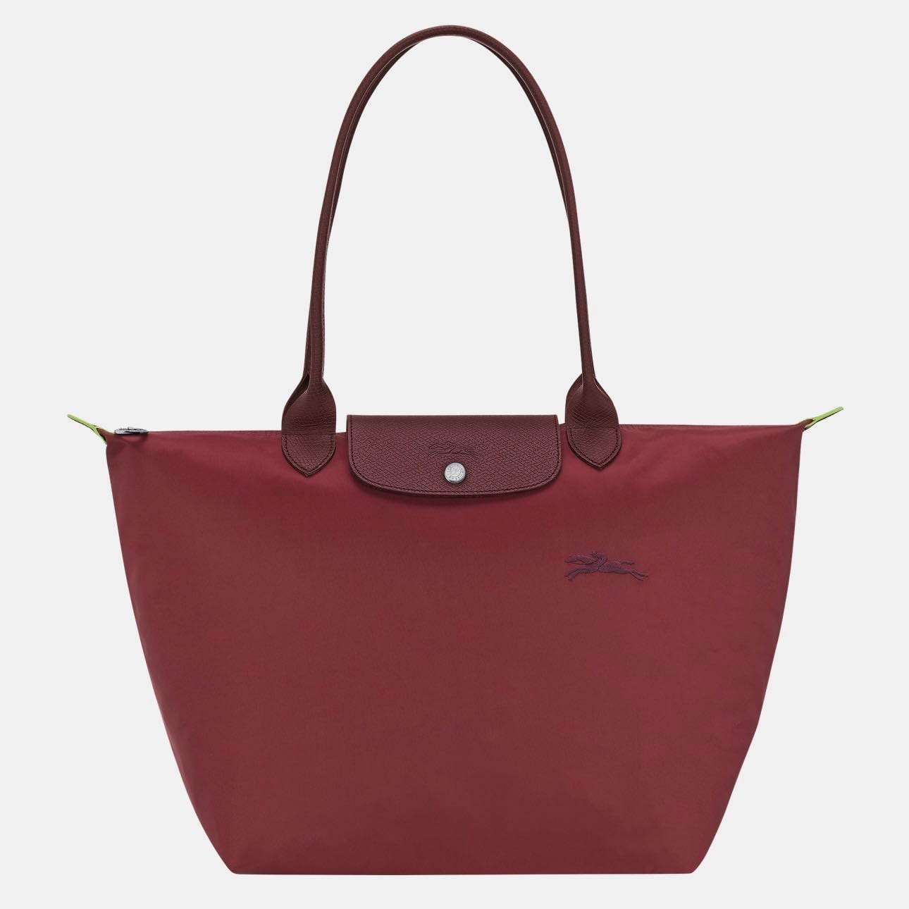 Longchamp - Le Pliage Green L Tote Bag - Pomegranate